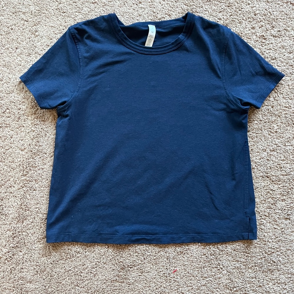 Classic fit cotton blend t shirt